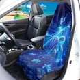 thumbnail image 2 of Garronmavis Ocean Turtle Waterproof Front Car Seat Towel Cover 1 PC Breathable Stretchable Stain Resistant Universal Fit Auto Seat Protector for Sedan SUV Truck Van Interior Protection, 2 of 8