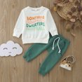 thumbnail image 4 of Vedolay Two Piece Sets for Boy Boy Clothes Cotton Fall Outfits Long Sleeve Little Boy Tshirts and Pants Sets 2PC,White 3-6 Months, 4 of 5