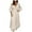 QR1_Beige, variant on Meichang Plus Size Dresses for Women V Neck Ruffle Half Sleeve Smocked Waist Maxi Dresses Casual Cotton Linen Ruffle Hem Long Dresses Clothes