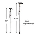 thumbnail image 3 of Baitaihem Foldable Walking Cane Stay Steady and Stylish Collapsible Walking Stick with Adjustable Height for Women/Men/Seniors,Silver, 3 of 5