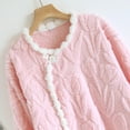 thumbnail image 6 of Gifts for Women Cotton Robes for Women Fleece Women's Nightgowns & Sleepshirts Oversize Cute Women's Sleepwear House Womens Robe Pink, 6 of 6