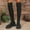 #035-Black, variant on Wowcloth Winter Fashion Casual Mesh Stretch Over-the-Knee Boots for Women – Comfortable Round Toe with Chunky Low Heel, Solid Color Design for Winter Outfits