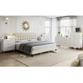 thumbnail image 5 of Danolapsi 3 Drawer Dresser,Modern Closet Dressers Chest of Drawers,3 Drawer Dresser for Bedroom with Gold Handle,Wood Double Chest of Drawers and Storage Organizer for Living Room,Hallway,Entryway, 5 of 7