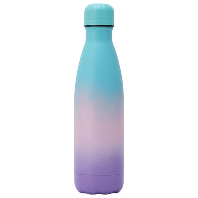 17oz/500ml-Botellas de Agua de Acero Inoxidable, Las Botellas de Agua Mantienen Fríos Durante 24 Horas y Calientes Durante 12 horas (Azul, Rosa y Morado)