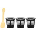 thumbnail image 1 of Paquete de 3 Filtros de CáPsulas de Café Reutilizables Permanentes con Inoxidable Compatibles para Cafeteras con Cuchara, 1 of 5