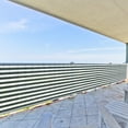 thumbnail image 5 of 3' x 231' Dark Green With White Stripes Residential Commercial Privacy Deck Fence Screen 160 GSM Weather Resistant Outdoor Protection Fencing Net for Balcony Verandah Porch Patio Pool Backyard Rails, 5 of 5