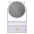 thumbnail image 1 of Weiweiguan 1Pc Desktop Cosmetic Mirror Drawer Style Mirror Table Mirror with Storage Box, 1 of 6