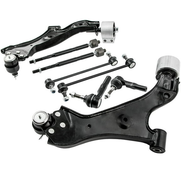 maXpeedingrods 8Pcs Front Suspension Kit for Chevrolet Equinox/GMC Terrain 2010-2017 Lower Control Arms   Sway Bar Links Outer Inner Tie Rods