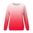 thumbnail image 5 of Dyegold Womens Casual Long Sleeve Sweatshirt Crew Neck Cute Gradient Pullover Tops Oversized Sweater Shirt Fall Fashion 2023, 5 of 5