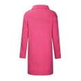 thumbnail image 5 of "Clearance 2022!" Olyvenn Womens Knit Long Cardigan Open Front Button Sweater Outerwear Tops Casual Plus Size Loose Womens Long Sleeve Cable Hot Pink XL, 5 of 6