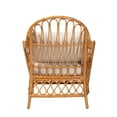thumbnail image 5 of bali & pari Reina Boho Arm Chair, Square, Light Honey, 5 of 10