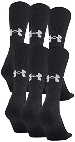 1 Pair Under Armour Undeniable Mid Crew Socks Men's Large FOR SHOE SIZE 9-12.5 