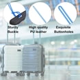 thumbnail image 3 of Luggage tag Loops, 100 Pcs PVC Loop Straps Bag Tag Loops Holders Worm for ID Card Bags Suitcase Label Fasteners, Blue, 3 of 5