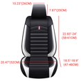 thumbnail image 2 of ELUTO Universal Car Front Seat Covers, Water Resistant Breathable PU Leather Seat Protectors Auto Interior Accessories, 1 Piece, 2 of 9
