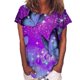 thumbnail image 1 of Blusa informal de manga corta con cuello redondo y estampado de verano a la moda para mujer Pompotops hfajkhk134969, 1 of 4