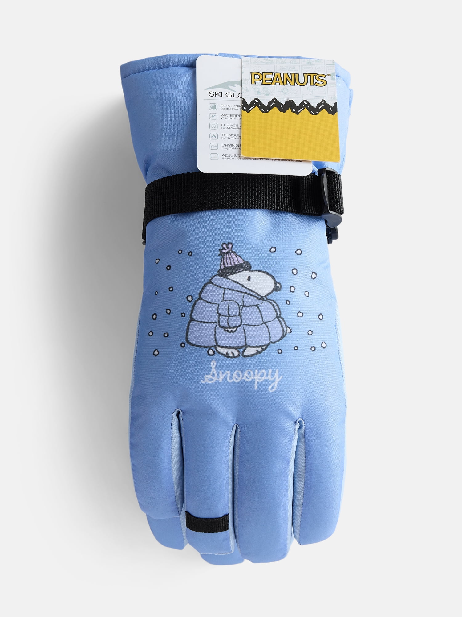 Peanuts Girls Ski Gloves, Sizes S-XL