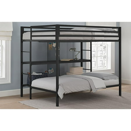 Dorel Dhp Ultimate Full Over Twin Metal Bunk Bed With Storage Black Dorel Dhp Ultimate Full Over Twin Metal Bunk Bed With Storage Black