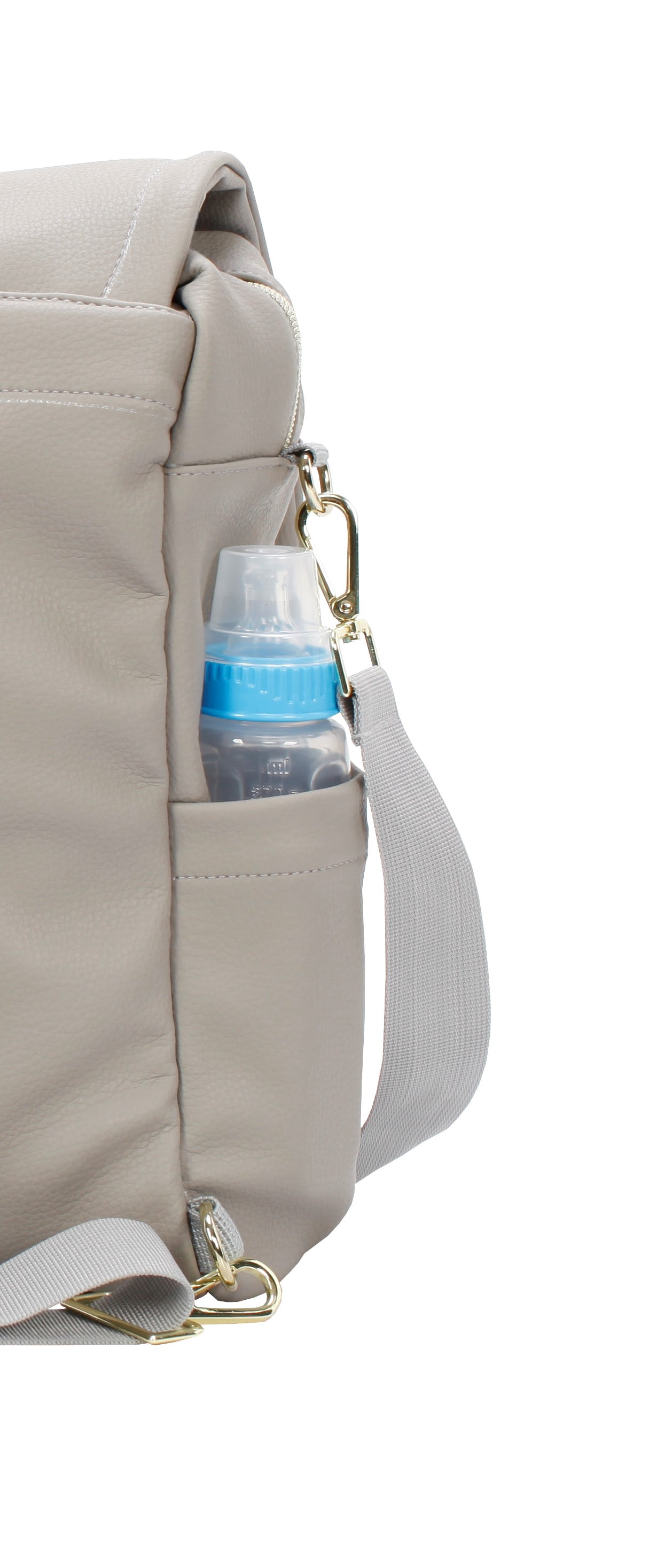 iPack Changing Pad Included Messenger Diaper Bags, Solid Print Taupe
