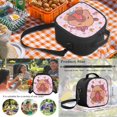 thumbnail image 6 of Aplkyhs Strawberry Capybara Kids School Backpack Set 4 Pieces with Lunch Bag Pencil Case and Water Bottle Holder Large Capacity Bookbag for Girls Boys, 6 of 7
