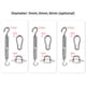 thumbnail image 2 of Kit de Accesorios de Acero Inoxidable 304 para Toldos y Colgantes, Incluye Tensores y Ganchos para Exteriores, Jardín y Terraza, 2 of 6