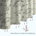 thumbnail image 6 of LightColor Origami Dinosaurs Pattern Shower Curtain 36"x72" ,Bathroom Decorative Shower Curtains Set with 12 Hooks,Modern Waterproof Washable Shower Curtain, 6 of 6