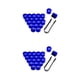 thumbnail image 2 of Sidaley Paquete de 20 tapas de tuercas de rueda de coche tapa de tornillo de buje 17-21mm llantas plateadas azul 17mm chapado azul 19 mm 2piezas, 2 of 6