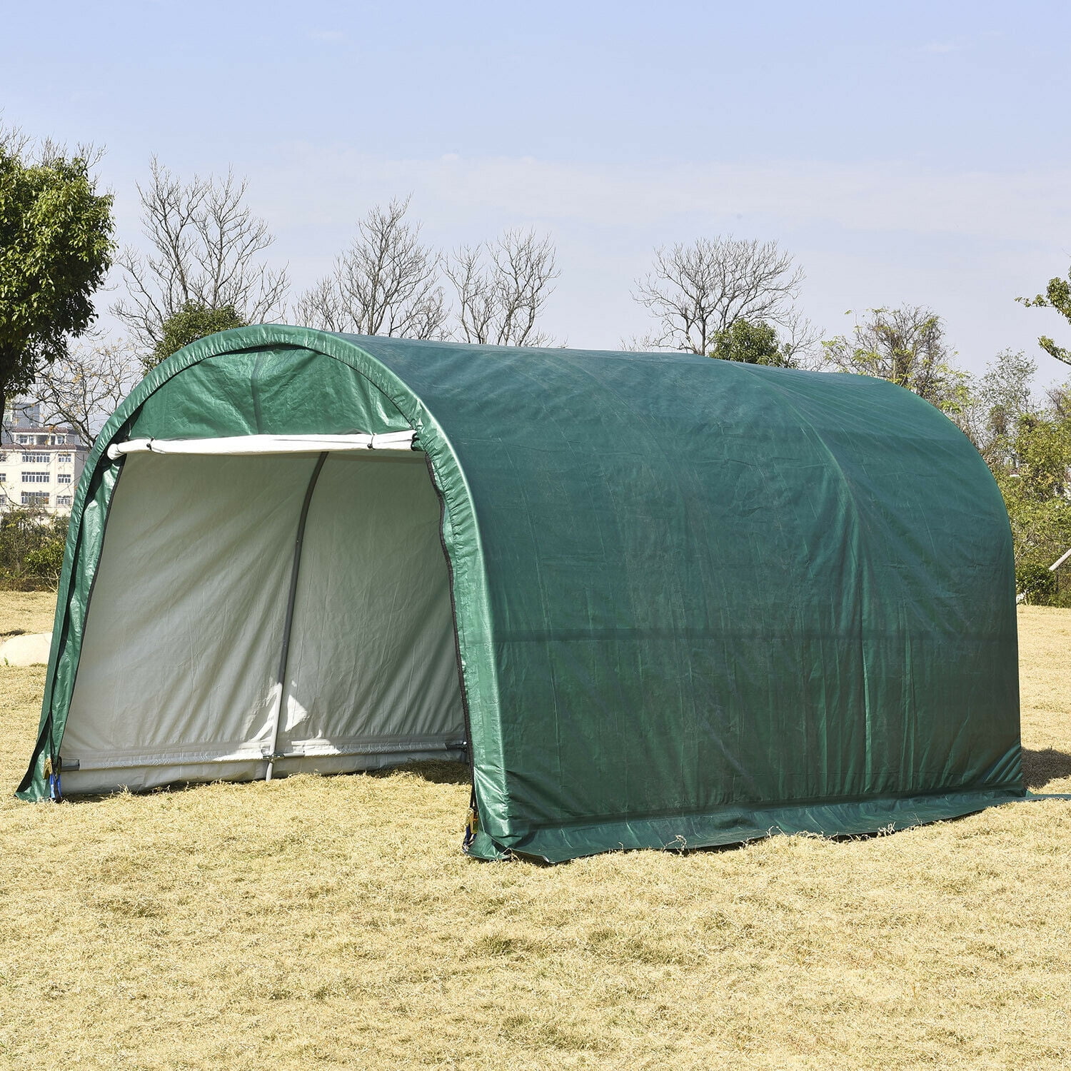 10x15ft Canopy Carport Tent Car Shed Outdoor Storage Cover Heavy Duty