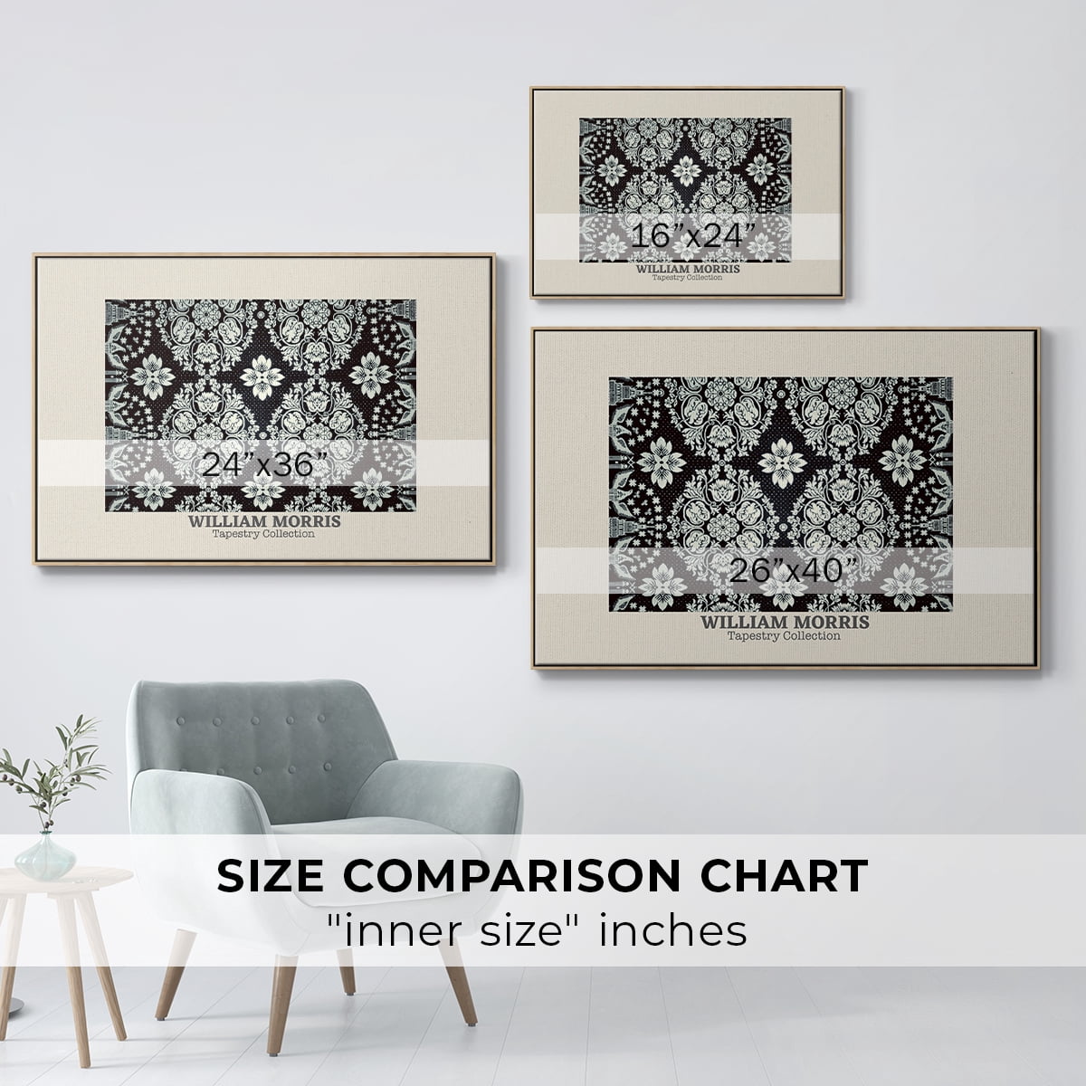 Vintage Abstract Print-XLVII Framed in Natural Wood Wood Gallery Wrapped Canvas 25 in. x 37 in.