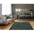thumbnail image 2 of Linon Platinum Trellis Power Loomed Polyester 8'x11' Rug in Blue, 2 of 3