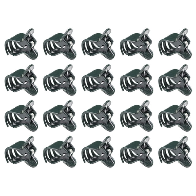 Kearding Amplia gama de aplicaciones de plástico, abrazadera de soporte para flores de orquídeas para varias plantas, juego completo Jardín y Patio verde 20 piezas