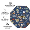 thumbnail image 4 of Disketp Marine Nautical Funny Coasters,6 Pcs Leather Coasters with Holder, Perfect Housewarming Hostess Gifts,Protect Furniture from Water Marks Scratch and Damage, 4 of 7