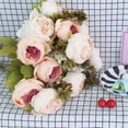 thumbnail image 2 of Ramo de peonías artificiales Vintage, flores de boda de seda, flores falsas, decoración para fiestas en casa y festivales Namotu CZJJ-HQ21-6, 2 of 6
