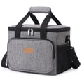 thumbnail image 1 of Bolsa de almuerzo Lifewit, grande, aislante, 15 L, gris, 24 latas, 1 of 7