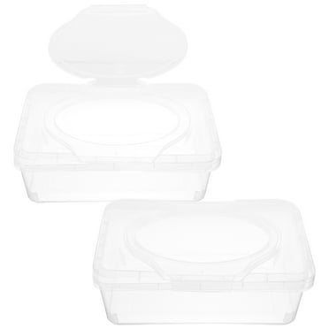 2Pcs Baby Wipes Dispenser Baby Wipe Holder Wipe Container Refillable Wipe Container Wipe Holder
