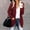 Wine, variant on Patlollav Winter Womens Solid Long Cardigan Outwear Tops Jacket Sweaters With Pocket