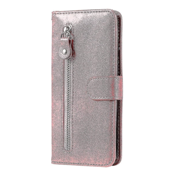 Carcasa de teléfono et para redmi 9T / redmi 9, ranura de cierre Pu patea el bolsillo con cremallera y solapa suave tpu -