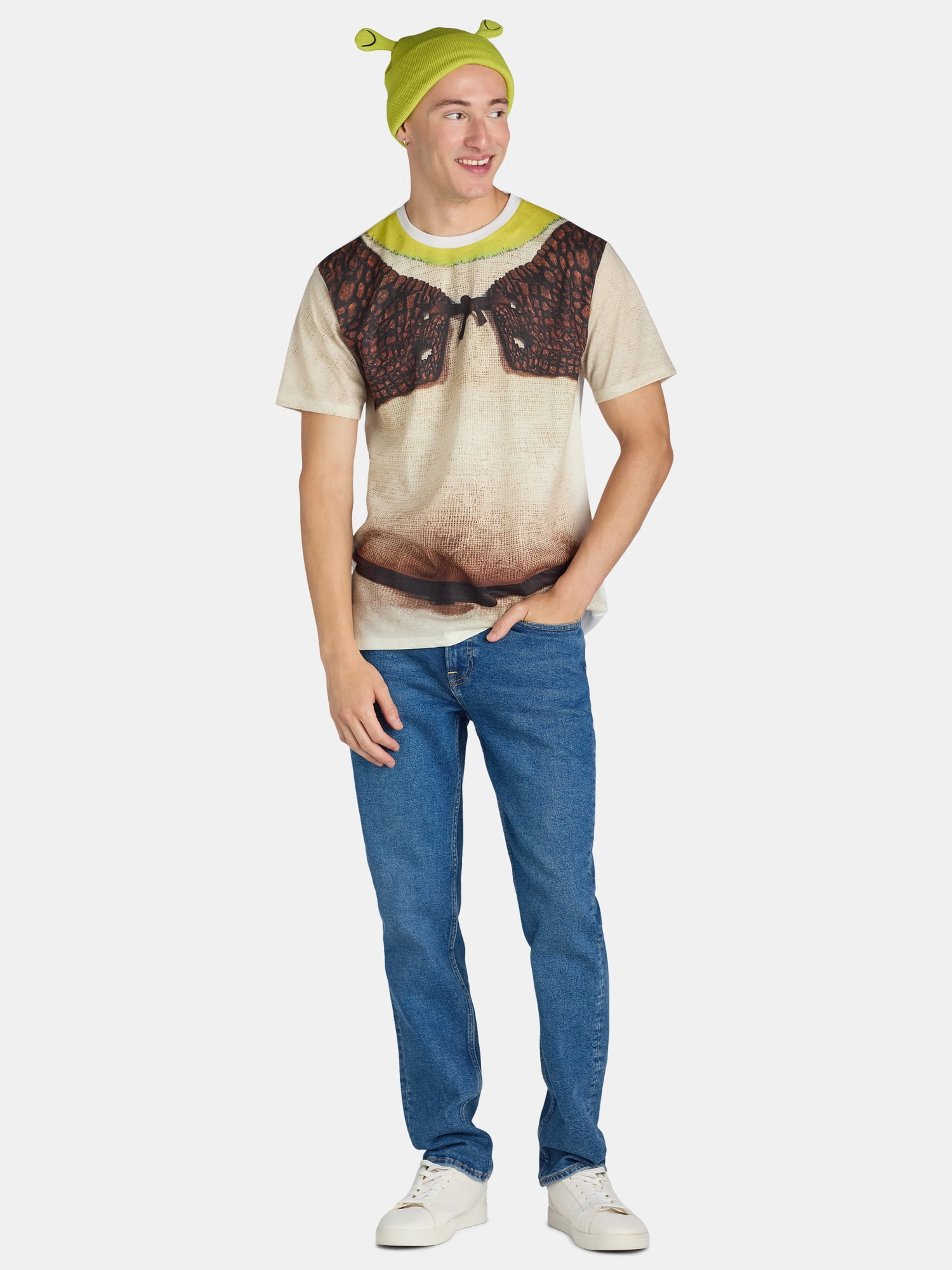 Shrek Men's Halloween Graphic Tee with Short Sleeves, Sizes XS-3XL