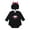 Black, variant on Baby Halloween Long Sleeve Bodysuit Outfit for Baby Boys Girls, Theme Cotton Top with Snap Closure Cute Design