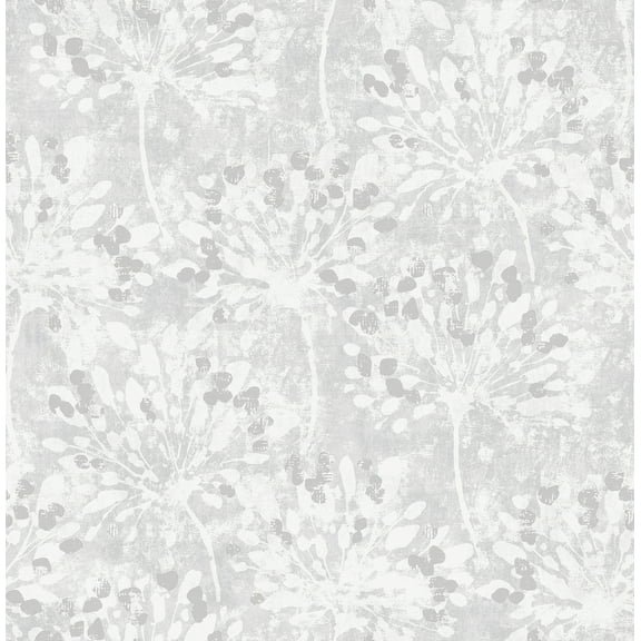 Advantage Dori Light Grey Painterly Floral Wallpaper