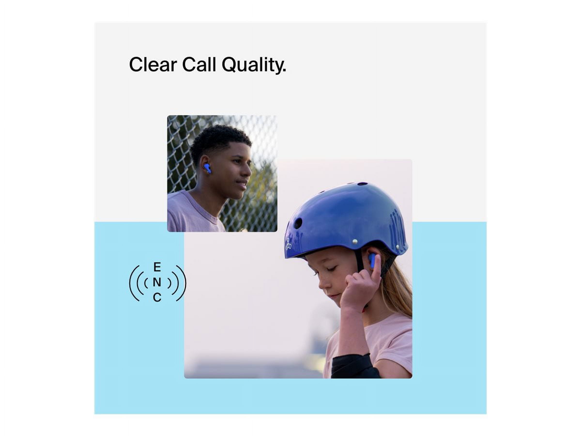 Belkin AUC011btBL Nano 2 True Wireless Earbuds, Blue