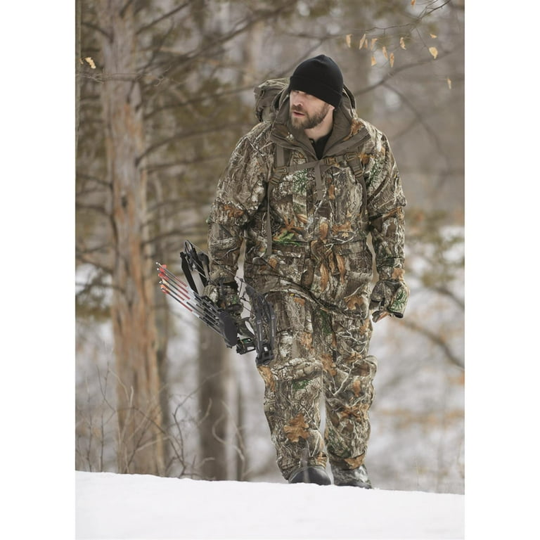 Bolderton Elite Camo Hunting Jacket for Men, 3-in-1 Parka, Waterproof Insulated Rain Gear, Warm Winter Coat with Fleece Liner