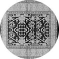 thumbnail image 1 of Ahgly Company Indoor Round Oriental Gray Industrial Area Rugs, 4' Round, 1 of 4