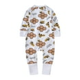 thumbnail image 2 of Emy Dola Baby Footless Pajamas Cotton Unisex Infant Zipper Romper with Mitten Cuffs Sleep Play PJS Long Sleeve Jumpsuits, 2 of 6