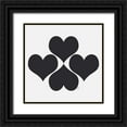 thumbnail image 1 of Murdock, Ramona 15x15 Black Ornate Wood Framed with Double Matting Museum Art Print Titled - Hearts, 1 of 4
