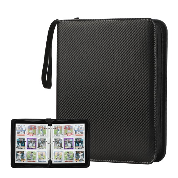 Carpeta para tarjetas coleccionables MOSLA, 9 bolsillos, piel sintética Premium 720
