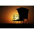 thumbnail image 3 of Susan Vizvary Photography 14x11 Black Modern Framed Museum Art Print Titled - Lifeguard Sunset, 3 of 5