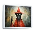 thumbnail image 2 of Designart "El Hombre Coral and Grey Mexico Art" Mexican Floater Framed Canvas Wall Art, 2 of 7