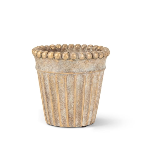 Set of 2 Extra Small Metallic Ball Taper Planter