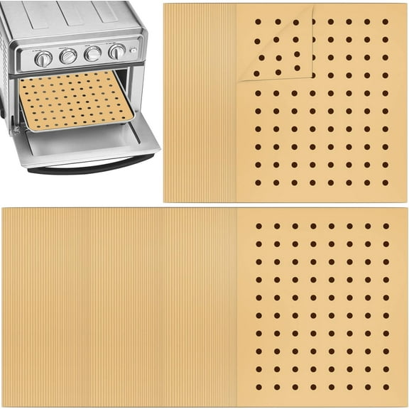 Air Fryer Oven Liners, 11x12 Inches, Nonstick Unbleached Rectangular Air Fryer Parchment Paper for Ninja Foodi Air Fryer Toaster Ovens, XL Air Fryer, Dehydrator and More (Set of 100)