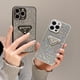 thumbnail image 2 of Férulas De Purpurina De Lujo Para El Tablero De Moda Marca Prada Logo Protección Del Teléfono Para IP 14 Pro Max 13 Lente De Cámara Funda De Para IPhone 11 12 Cubierta, 2 of 4